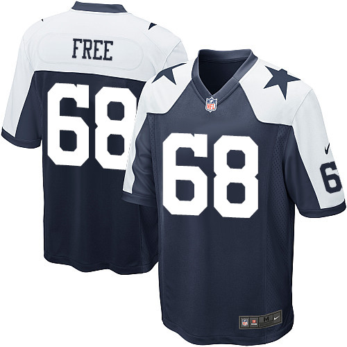 Youth Limited Doug Free Nike Jersey Navy Blue Alternate - #68 Throwback NFL Dallas Cowboys